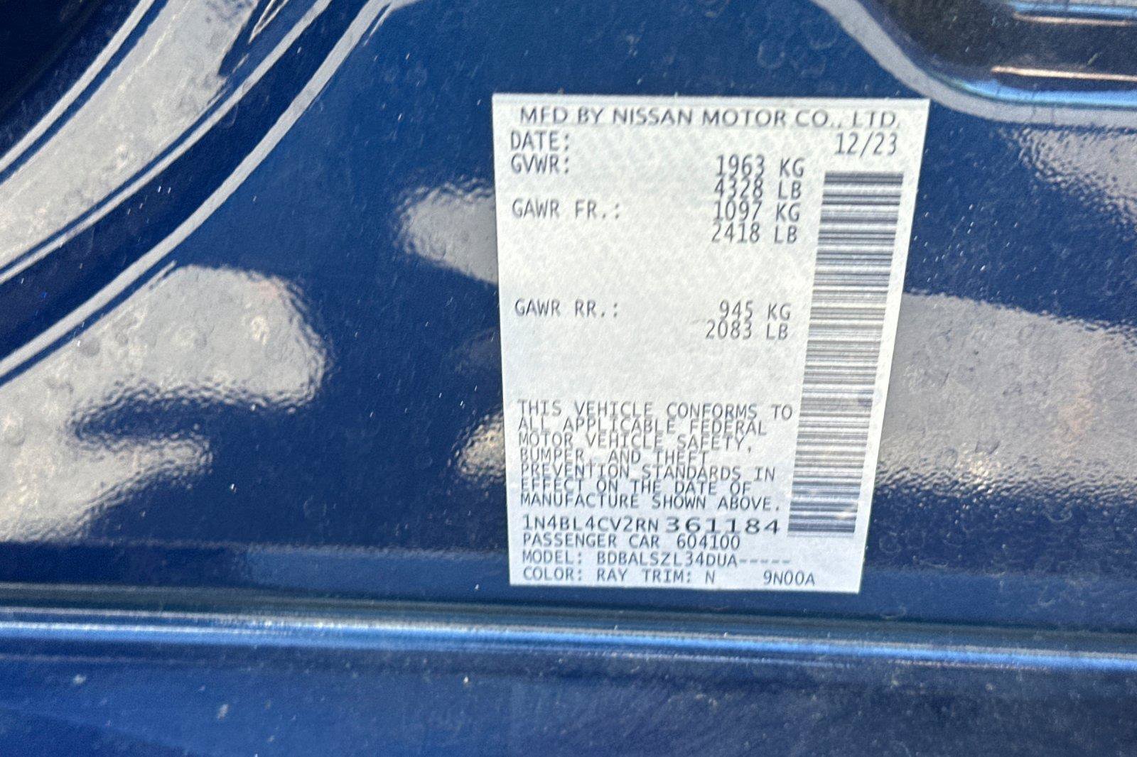 Certified 2024 Nissan Altima 2.5 SR FWD image 27