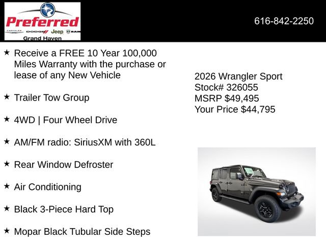 New 2026 Jeep Wrangler Sport image 6