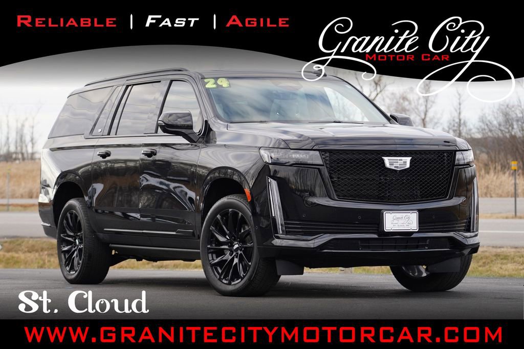 Used 2024 Cadillac Escalade ESV Sport Platinum w/ LPO, ONYX Package image 1