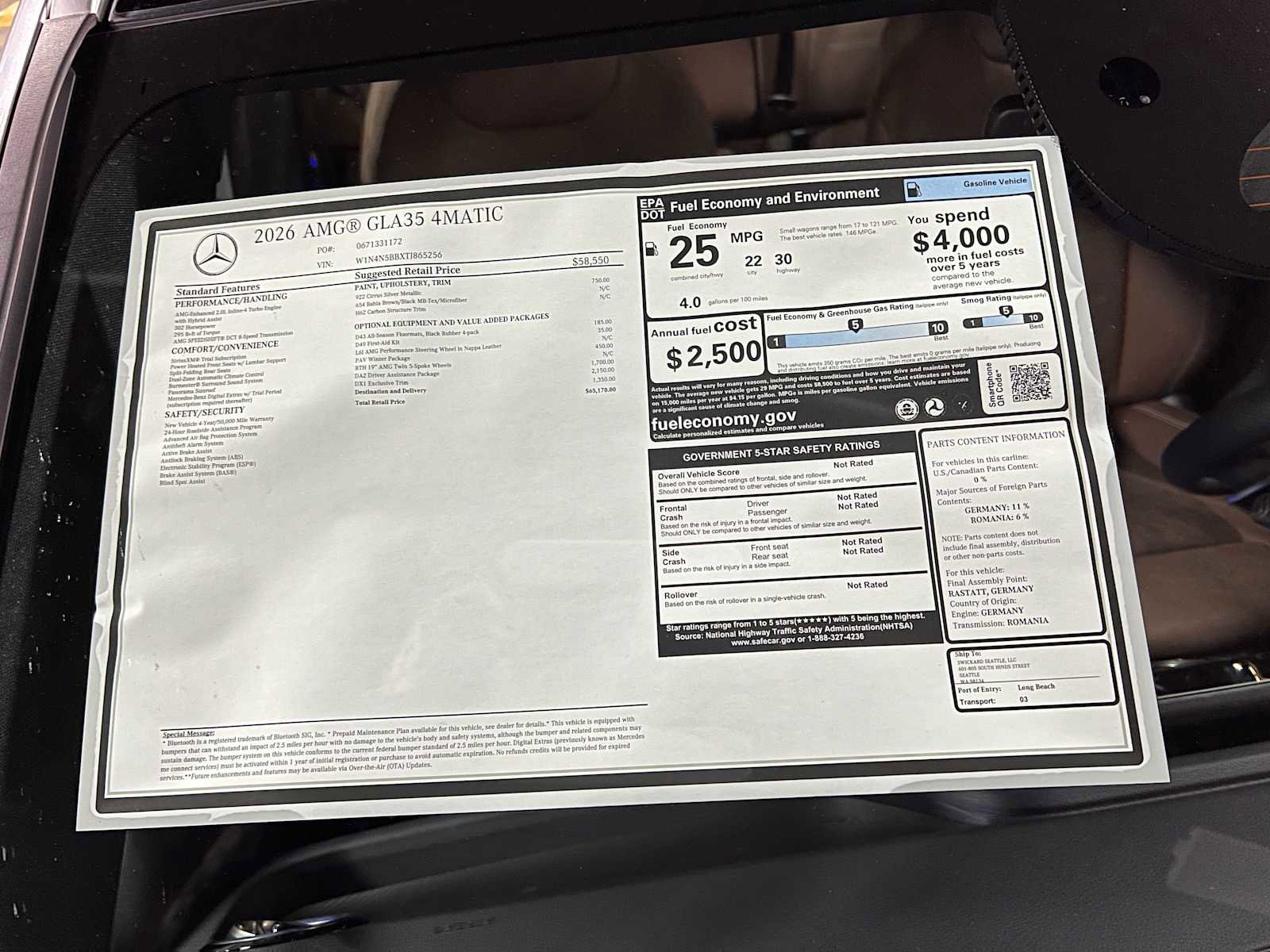 New 2026 Mercedes-Benz GLA 35 AMG 4MATIC image 45