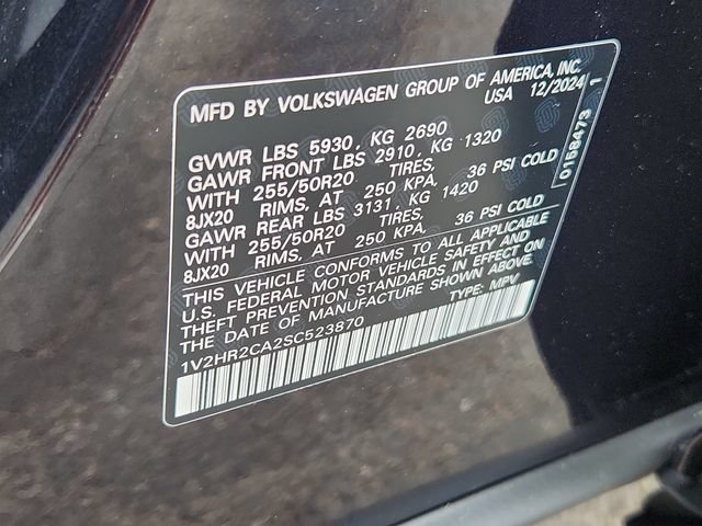 Certified 2025 Volkswagen Atlas SE AWD/4WD image 16