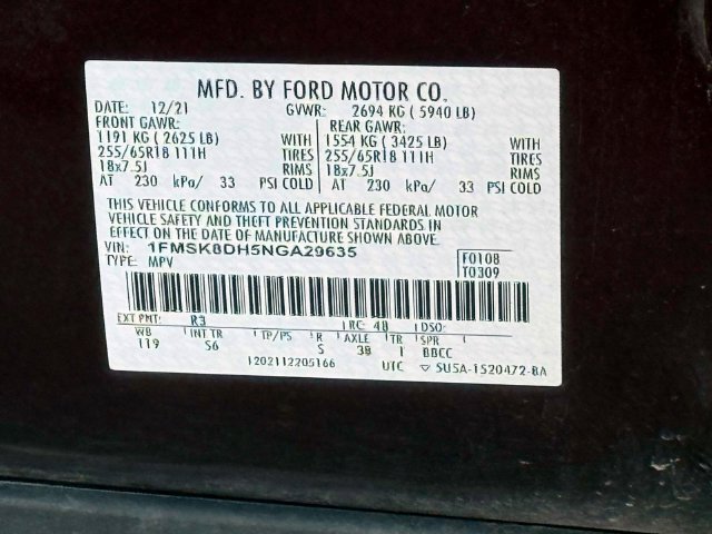 Used 2022 Ford Explorer XLT w/ Equipment Group 202A AWD/4WD image 19
