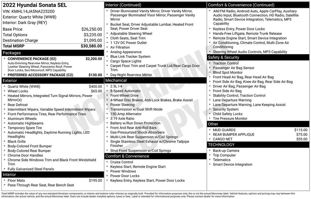 Used 2022 Hyundai Sonata SEL w/ Convenience Package image 33