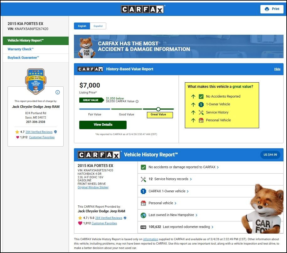 Used 2015 Kia Forte EX w/ EX Premium Package image 11