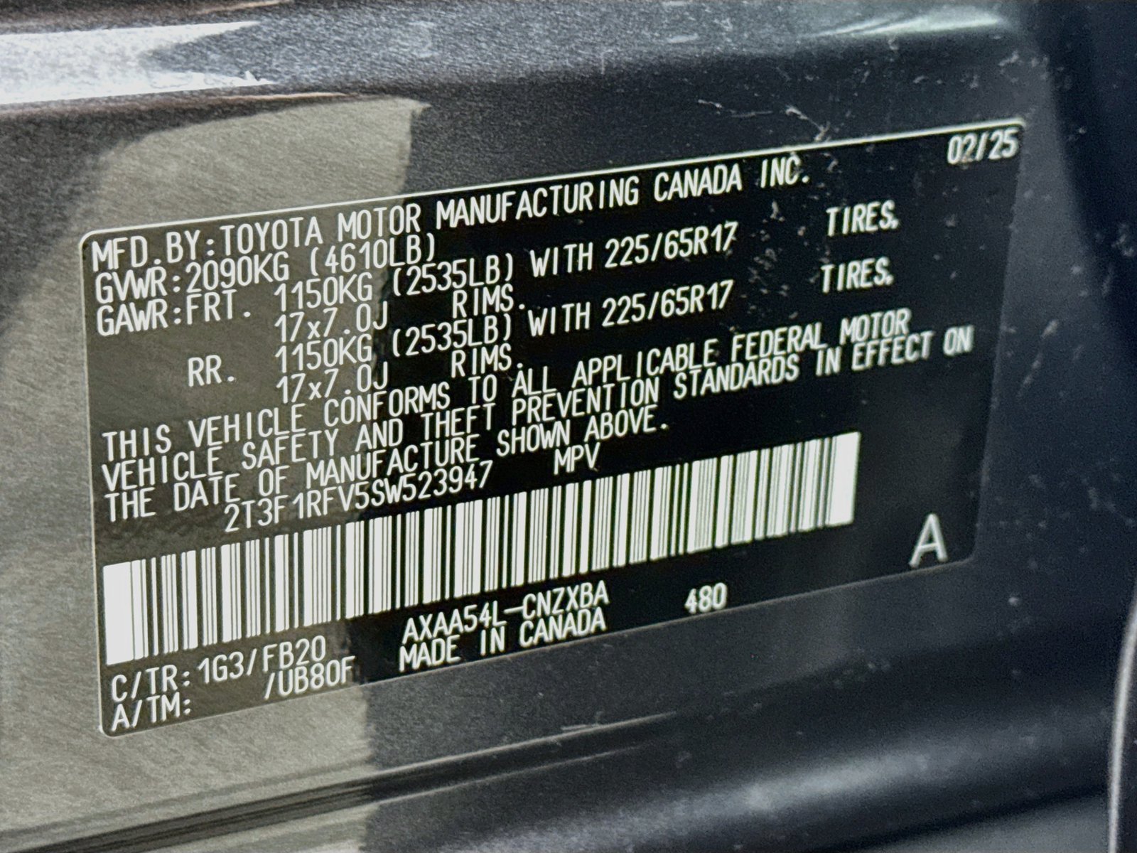 Certified 2025 Toyota RAV4 LE AWD/4WD image 29
