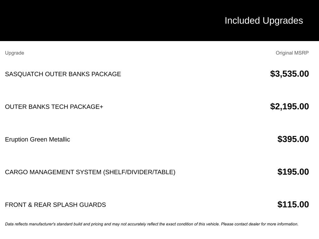 New 2025 Ford Bronco Sport Outer Banks w/ Sasquatch Outer Banks Package AWD/4WD image 17