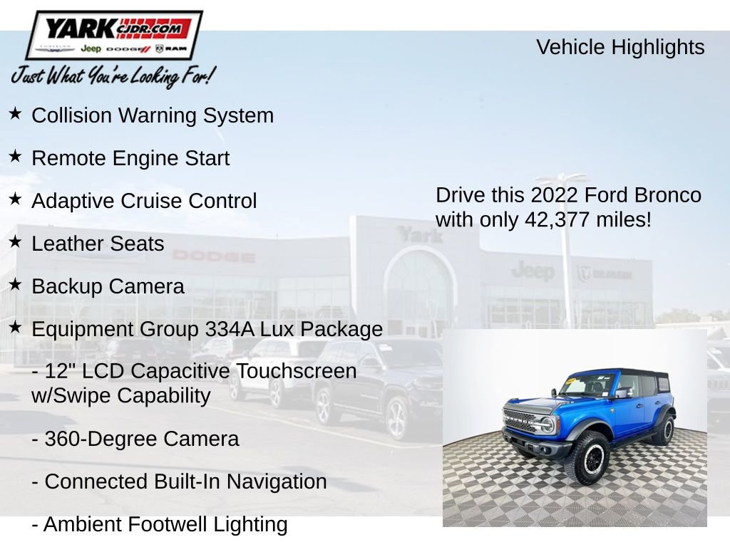 Used 2022 Ford Bronco Badlands AWD/4WD image 8