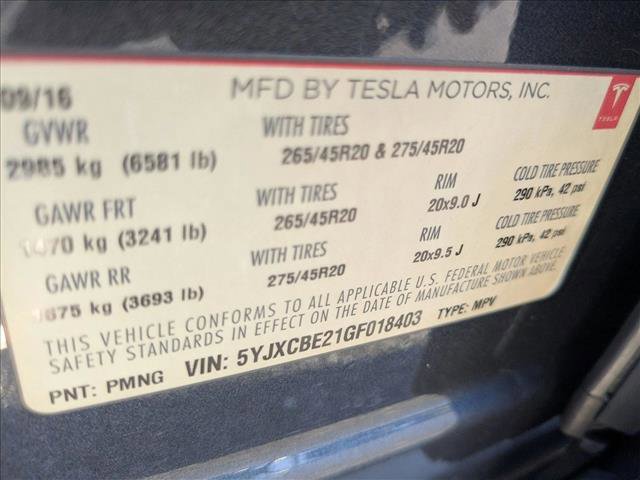 Used 2016 Tesla Model X 75D image 20