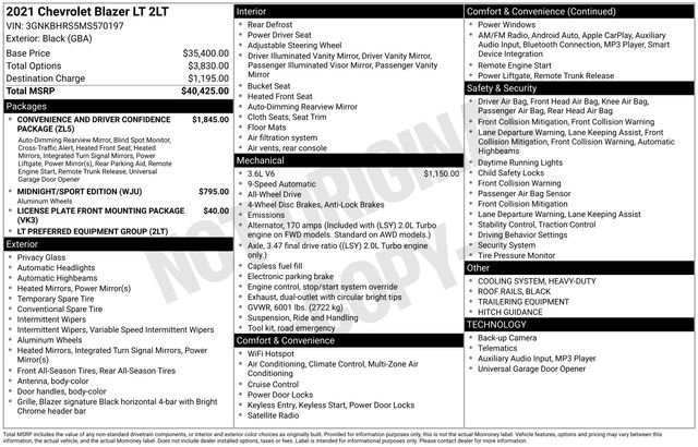 Used 2021 Chevrolet Blazer LT image 5