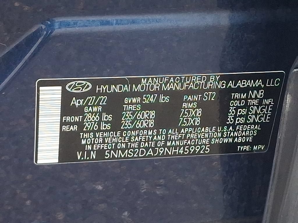 Used 2022 Hyundai Santa Fe SEL AWD/4WD image 27