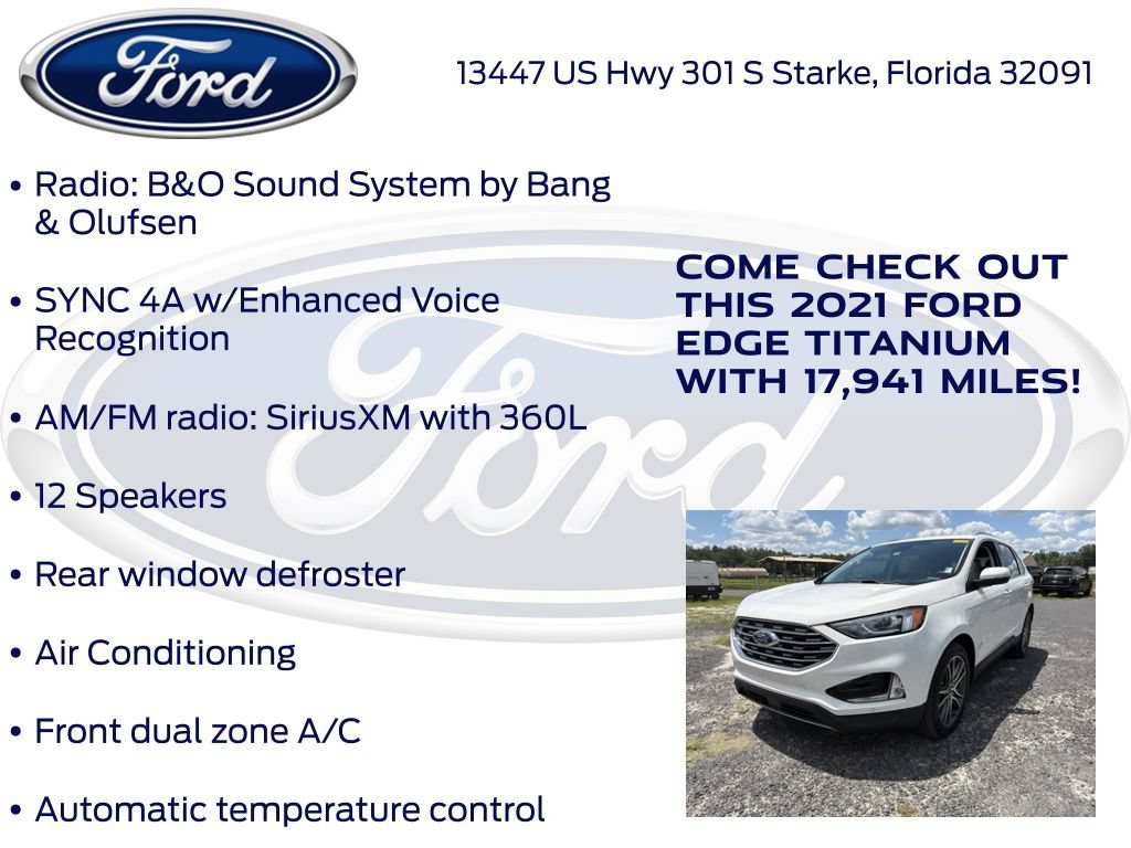 Certified 2021 Ford Edge Titanium FWD image 22