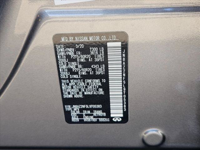 Used 2020 INFINITI QX80 Luxe w/ Proassist Package RWD image 21