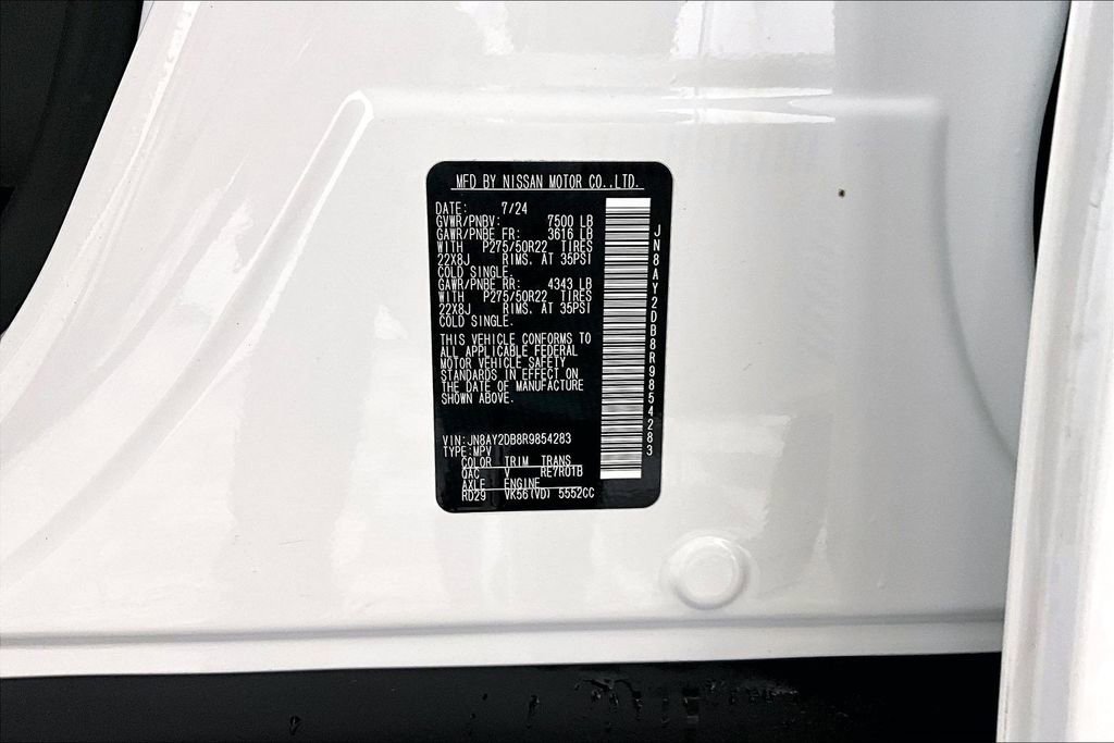 Used 2024 Nissan Armada Platinum w/ Captain's Chairs Package image 32