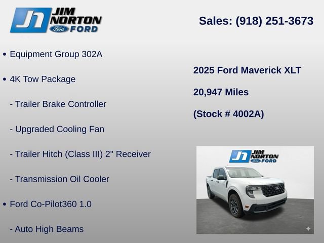 Used 2025 Ford Maverick XLT w/ 4K Tow Package AWD/4WD image 8