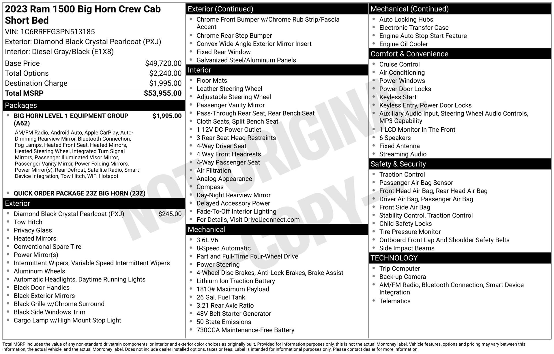 Used 2023 RAM 1500 Big Horn AWD/4WD image 5