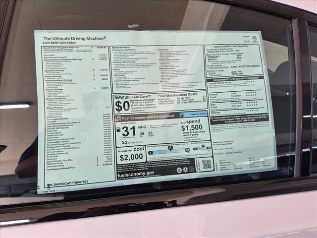 New 2026 BMW 330i Sedan w/ M Sport Package RWD image 17