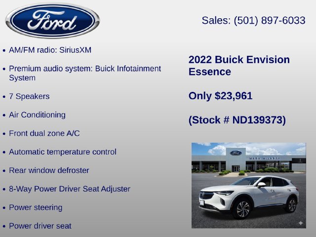Used 2022 Buick Envision Essence w/ Safety Package FWD image 12