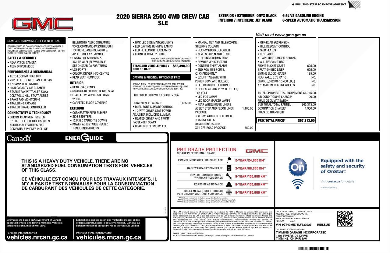 Used 2020 GMC Sierra 2500 SLE w/ SLE Convenience Package image 9