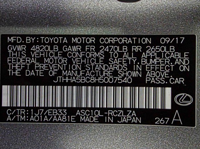 Used 2017 Lexus RC 200t F Sport RWD image 40