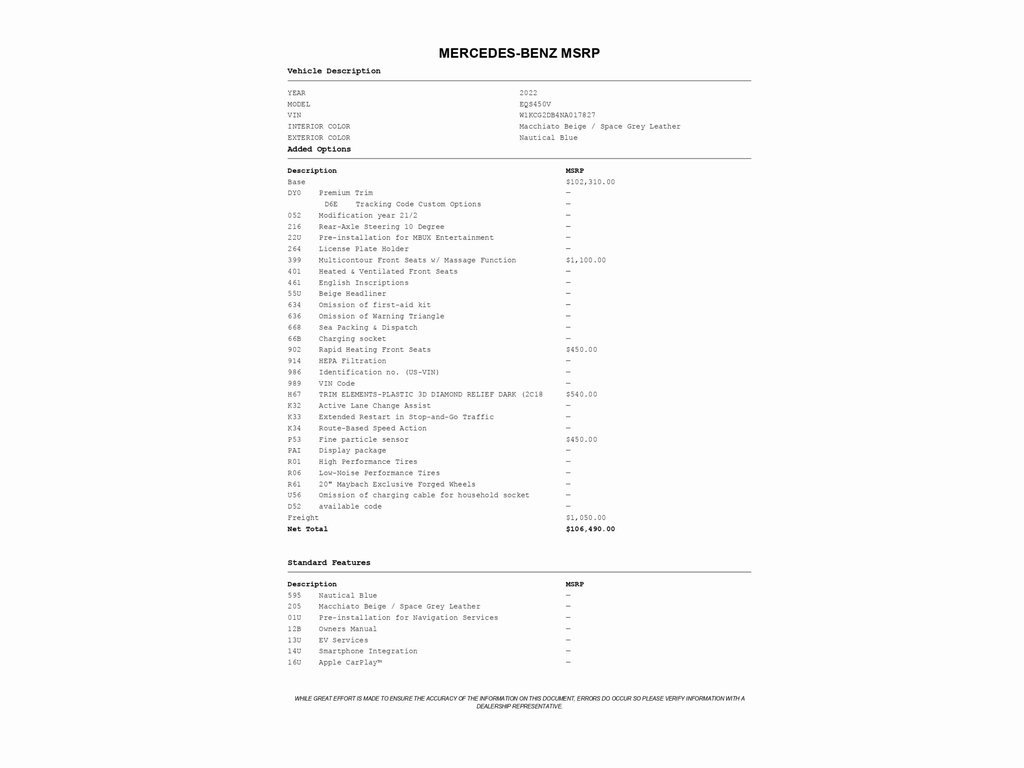 Used 2022 Mercedes-Benz EQS 450+ Sedan image 2