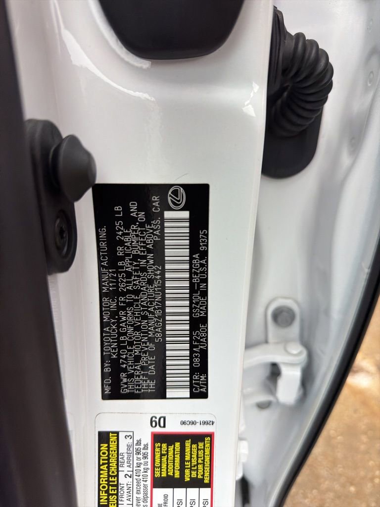 Used 2022 Lexus ES 350 F Sport image 10