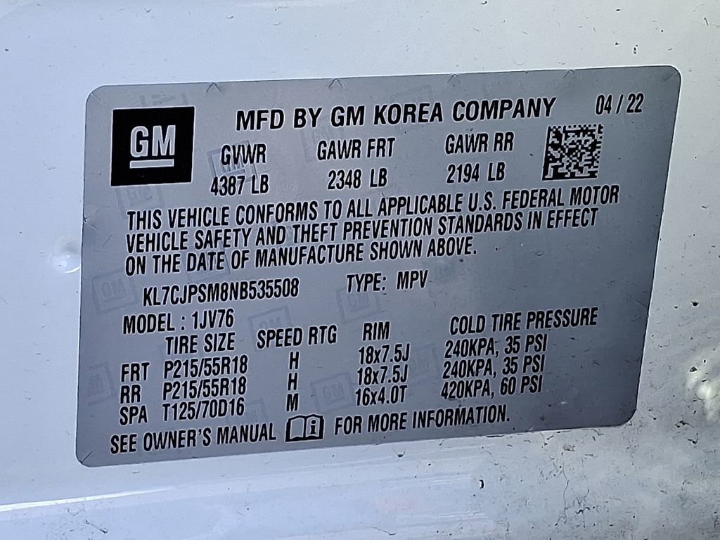 Used 2022 Chevrolet Trax LT w/ Sport Edition AWD/4WD image 25