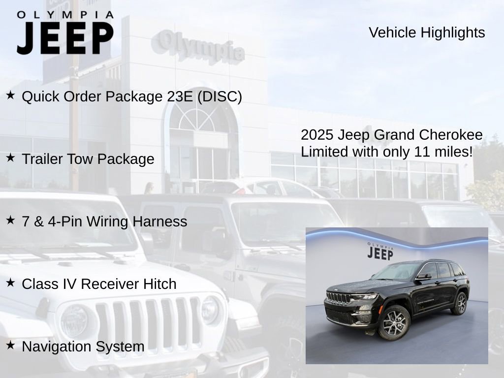 New 2025 Jeep Grand Cherokee Limited w/ Trailer Tow Package image 7
