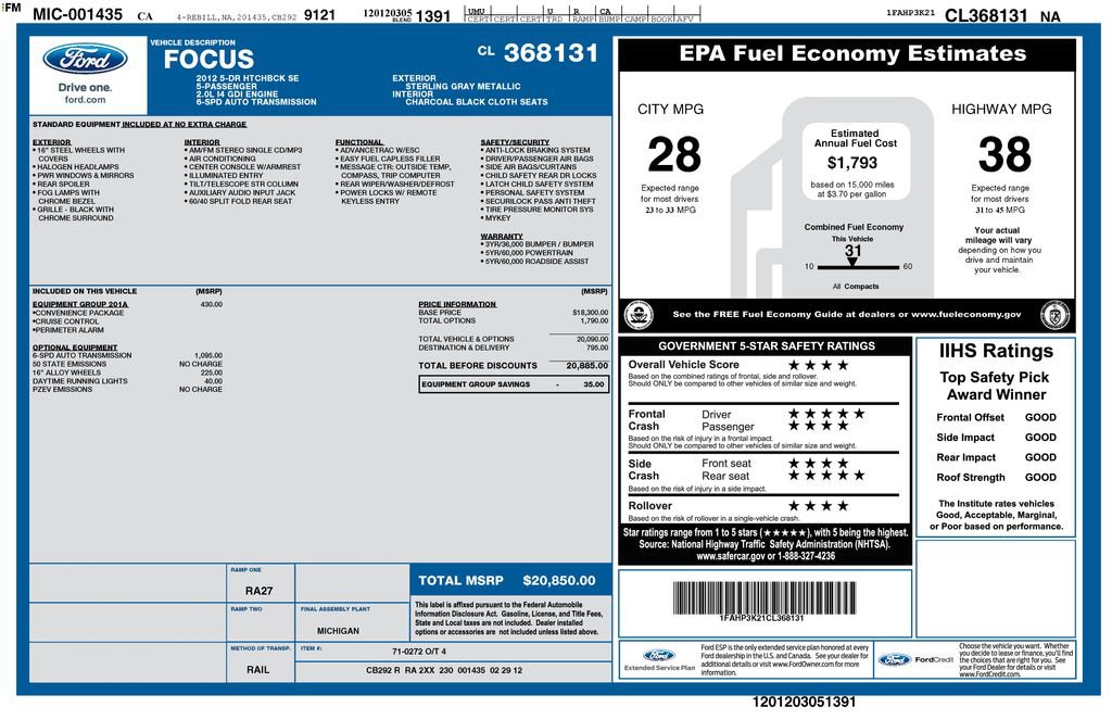 Used 2012 Ford Focus SE FWD image 39