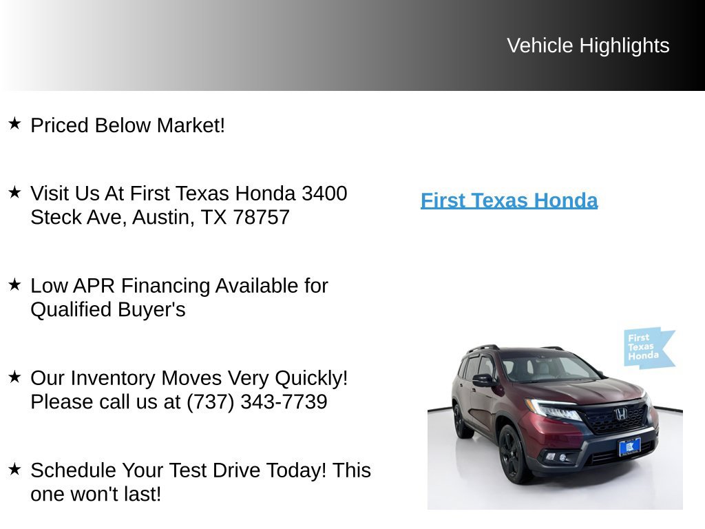 Used 2021 Honda Passport Elite image 9