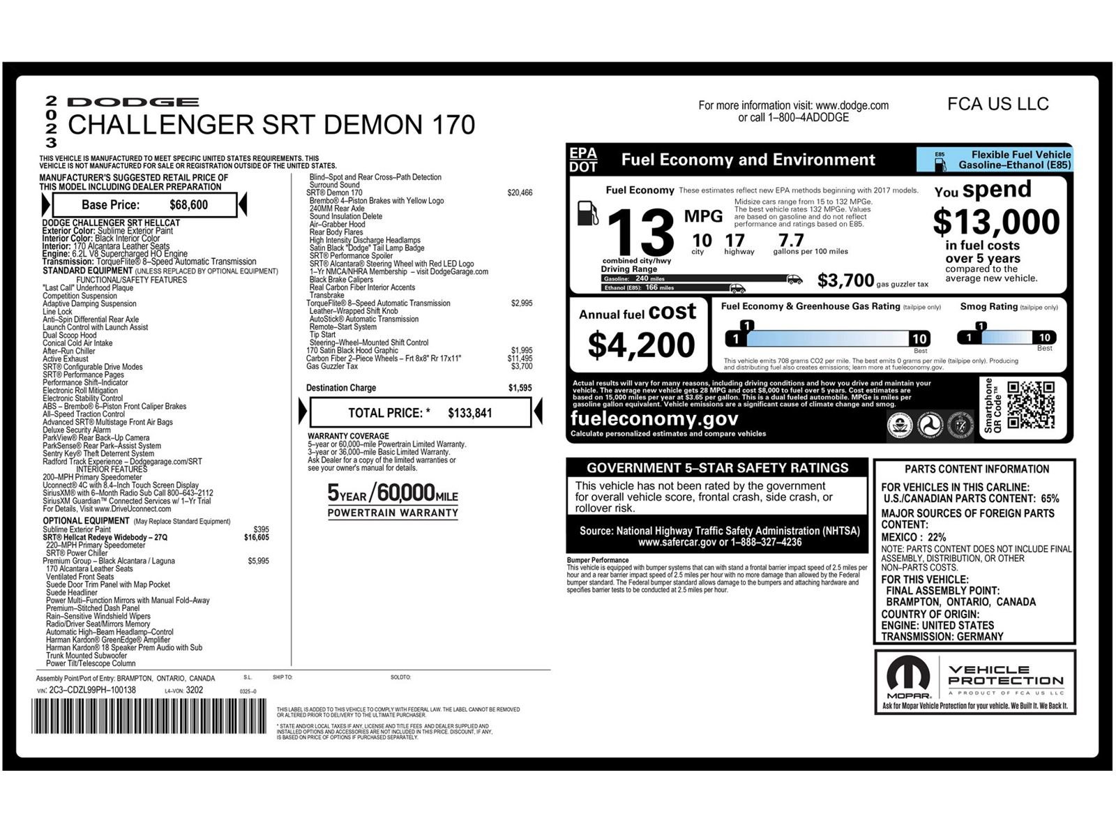 Used 2023 Dodge Challenger SRT Hellcat Redeye image 27