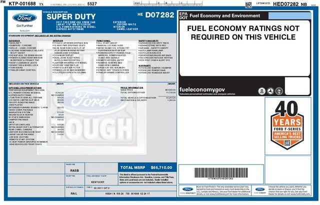 Used 2017 Ford F350 Lariat w/ Lariat Value Package image 63