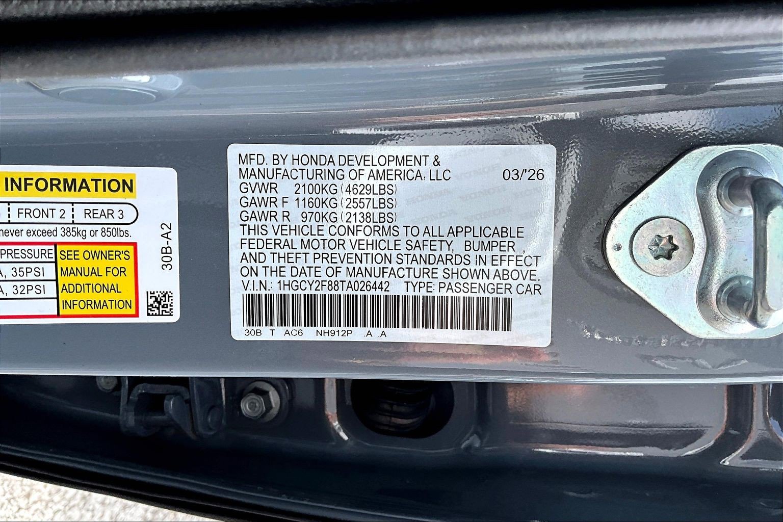 New 2026 Honda Accord Touring image 21