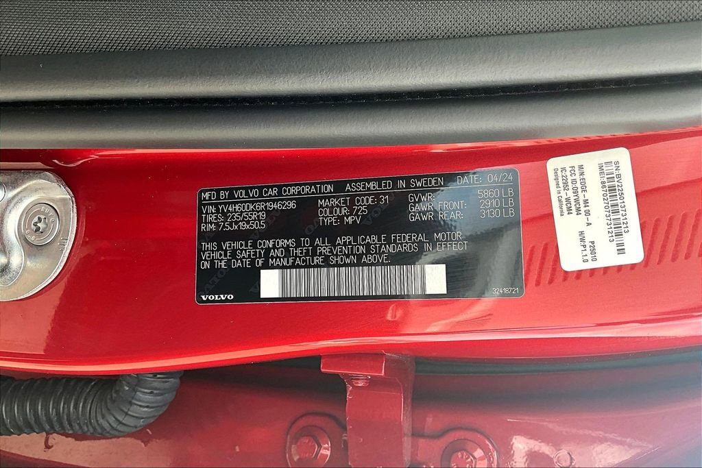 Certified 2024 Volvo XC60 T8 Core w/ Protection Package Premier image 42