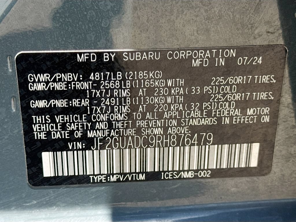 Used 2024 Subaru Crosstrek 2.0i Premium AWD/4WD image 39