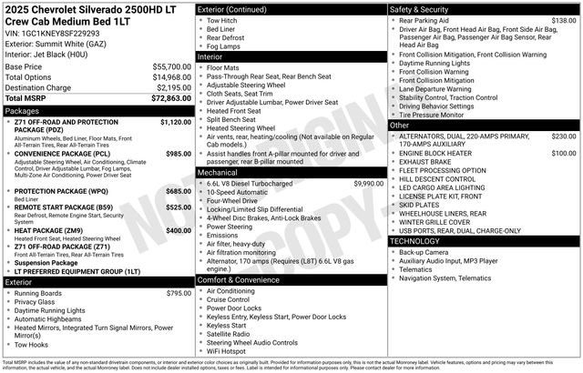 Used 2025 Chevrolet Silverado 2500 LT image 35