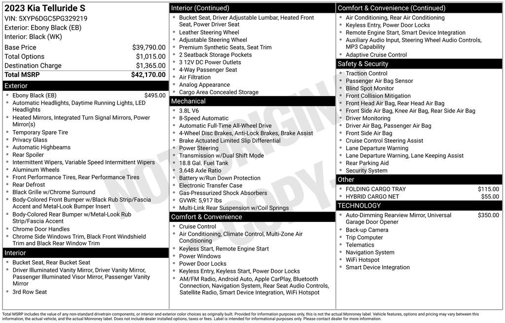 Used 2023 Kia Telluride S image 24