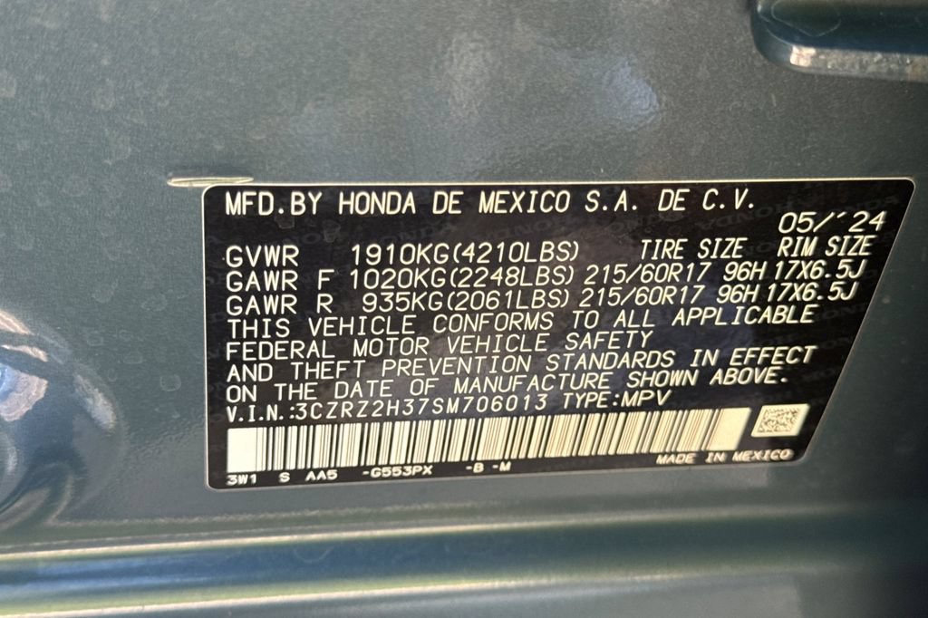 Certified 2025 Honda HR-V LX image 28