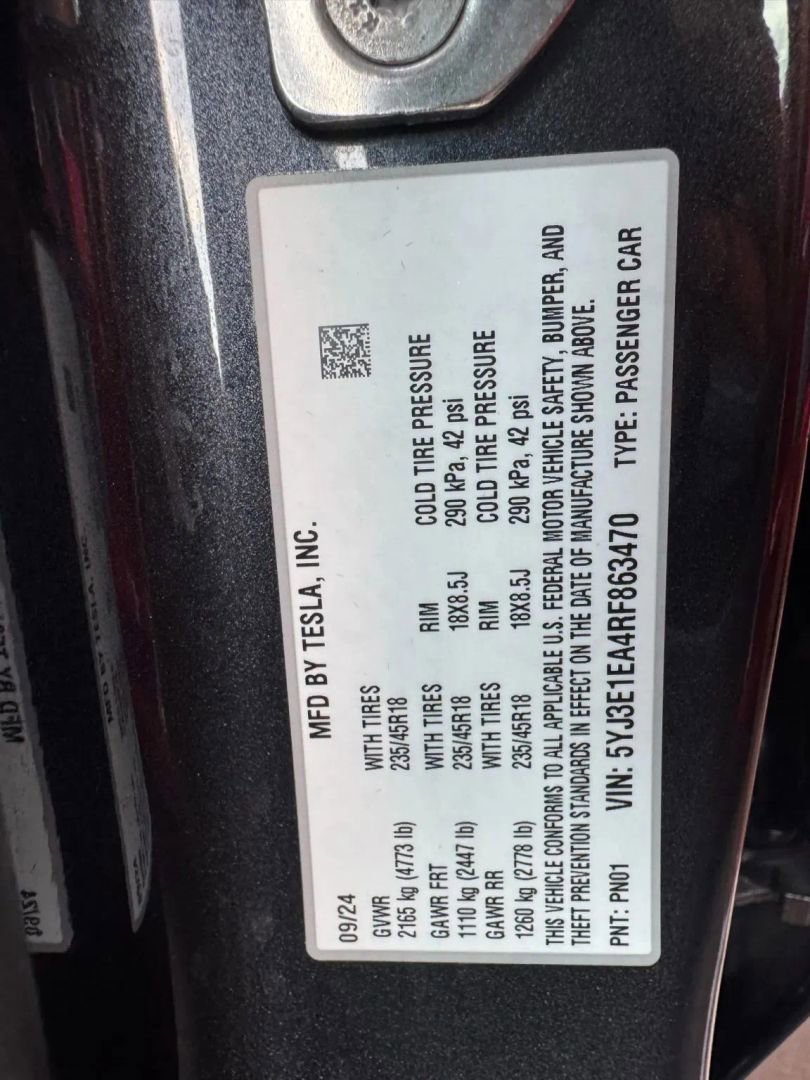 Used 2024 Tesla Model 3 Long Range image 89