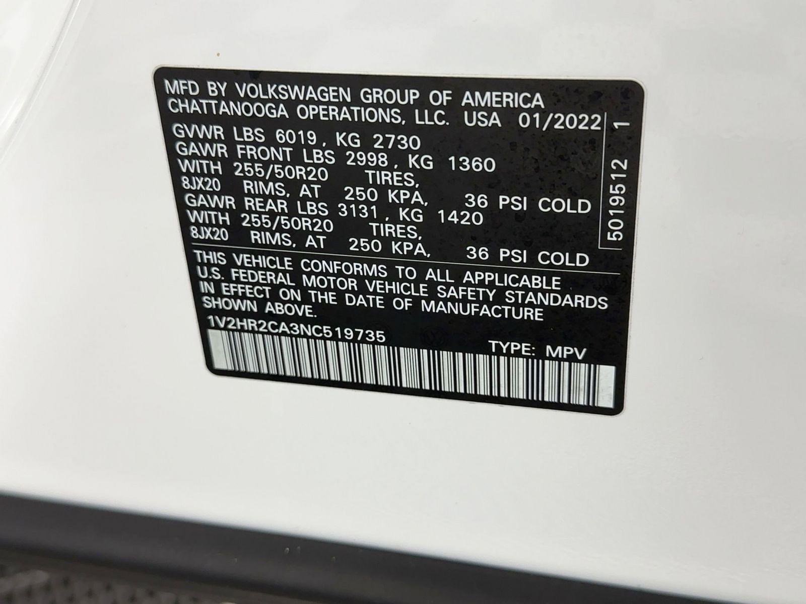 Used 2022 Volkswagen Atlas SE image 17