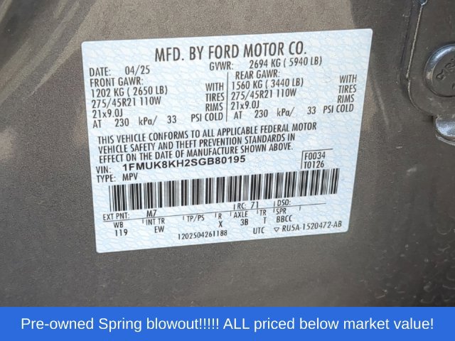 Used 2025 Ford Explorer ST-Line w/ ST-Line Street Pack AWD/4WD image 52