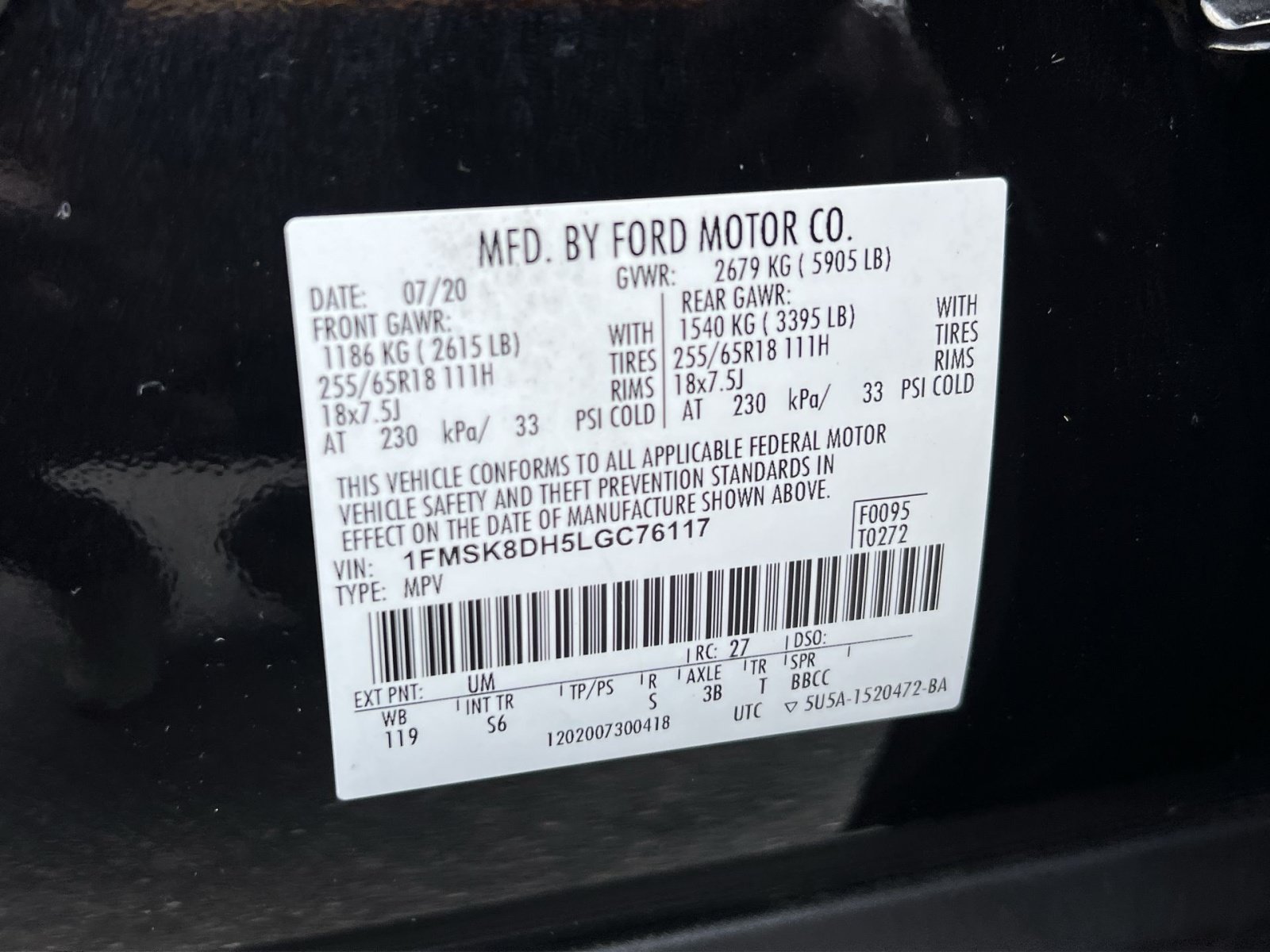 Used 2020 Ford Explorer XLT w/ Equipment Group 202A AWD/4WD image 44