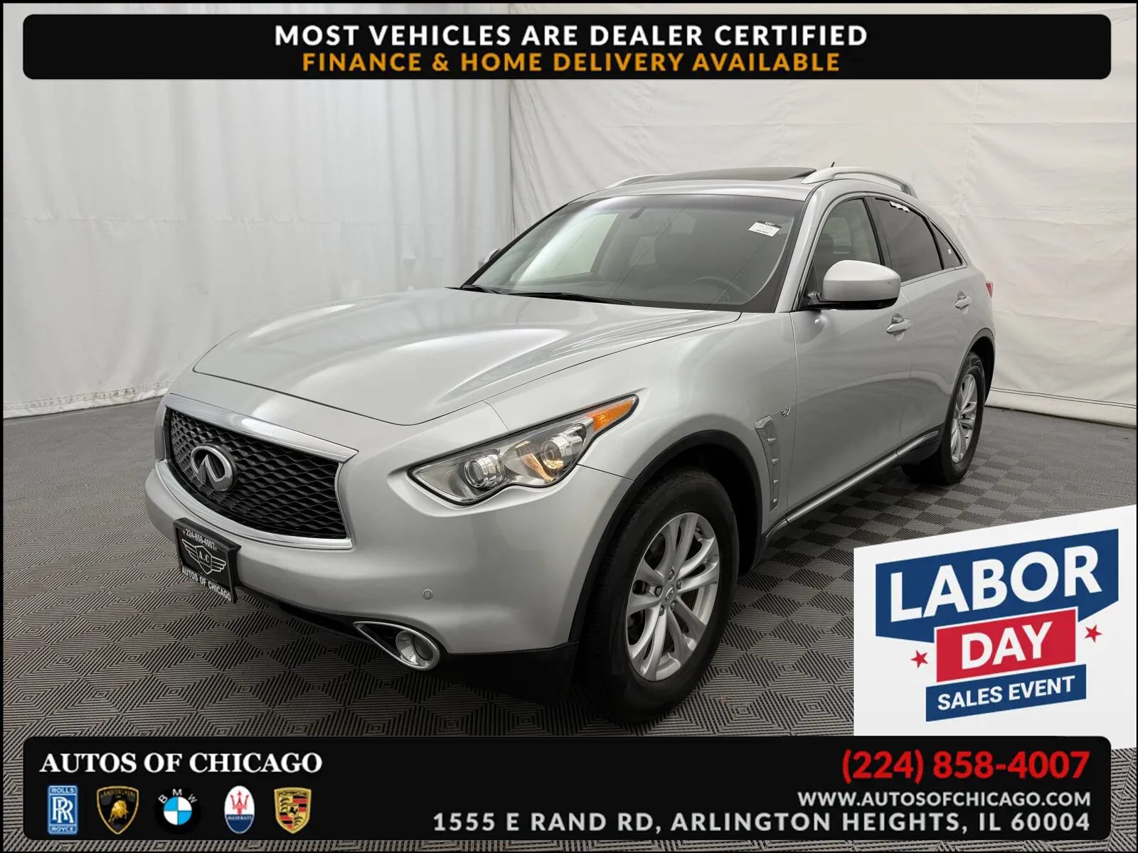 Used 2017 INFINITI QX70 AWD w/ Premium Package image 1