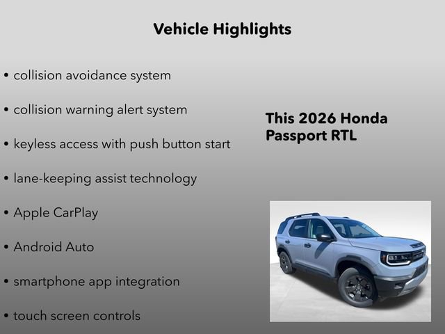 New 2026 Honda Passport RTL image 10