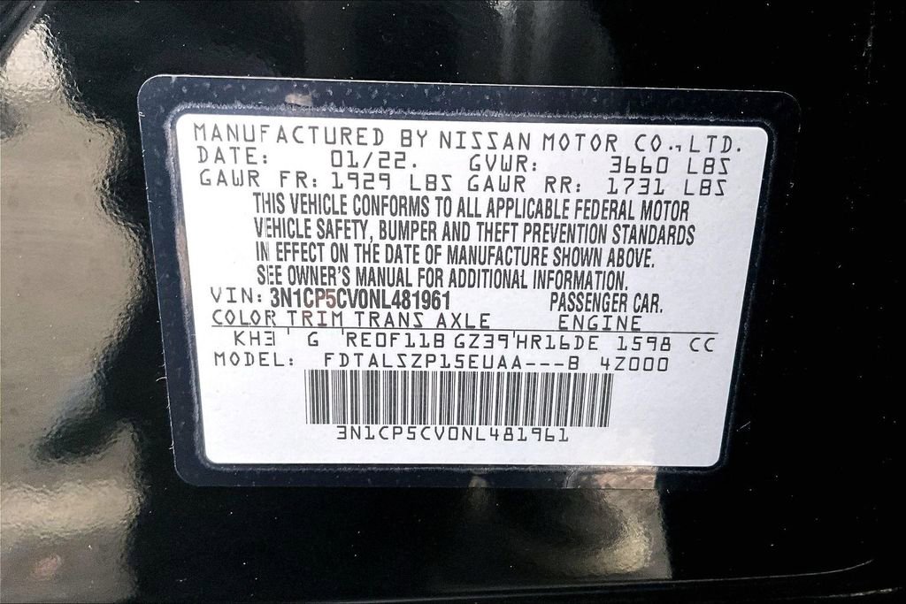 Certified 2022 Nissan Kicks SV image 33