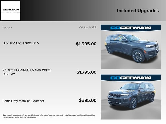 Used 2021 Jeep Grand Cherokee L Overland w/ Luxury Tech Group IV image 37