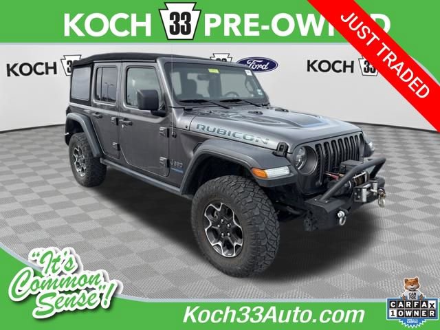Used 2021 Jeep Wrangler Unlimited Rubicon 4xe w/ Cold Weather Group image 1