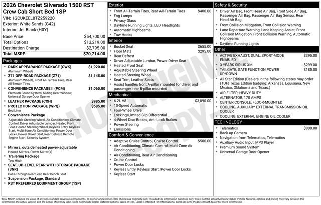 New 2026 Chevrolet Silverado 1500 RST w/ Dark Appearance Package image 4