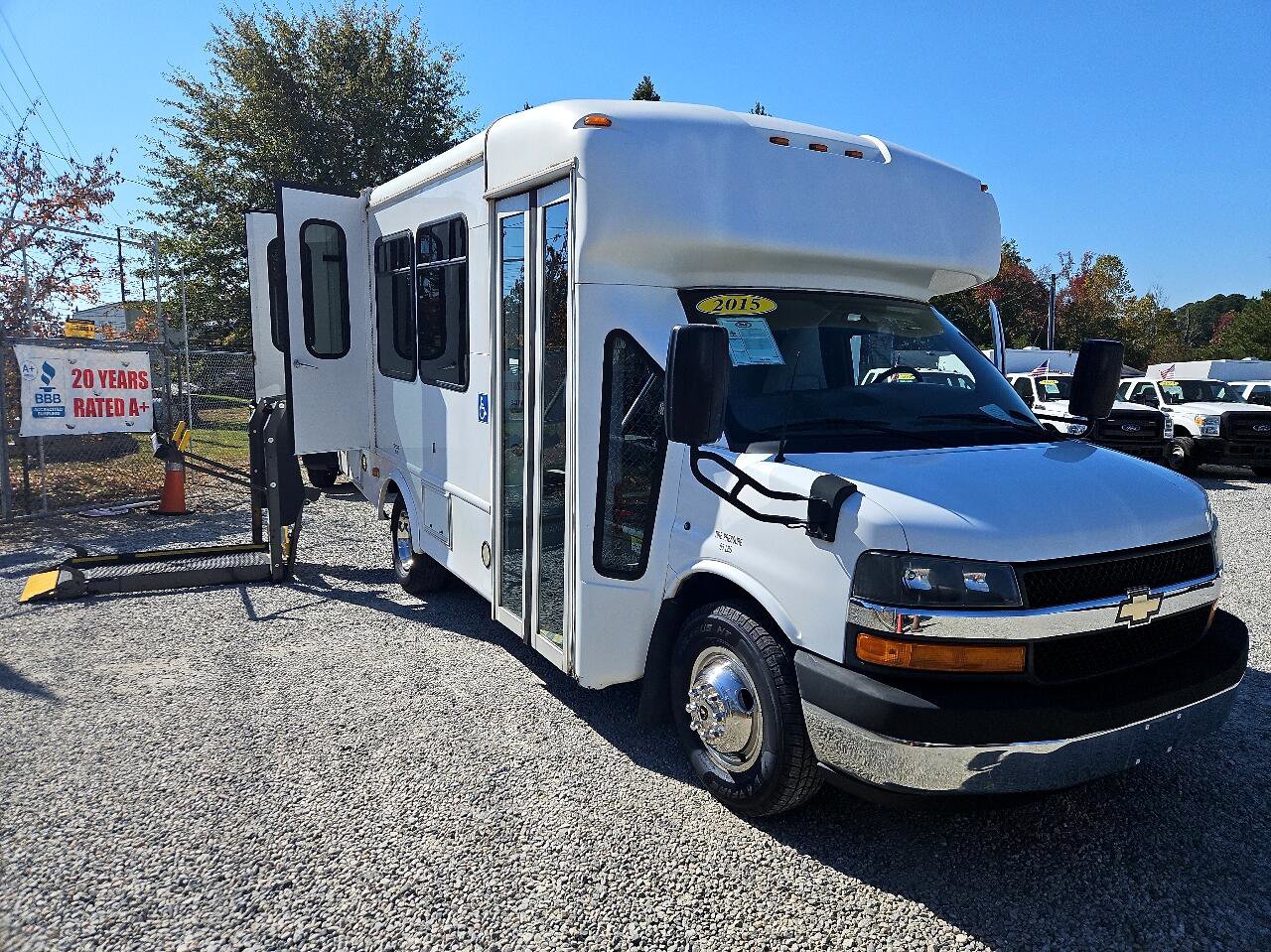 Used 2015 Chevrolet Express 3500 w/ Shuttle Bus Package