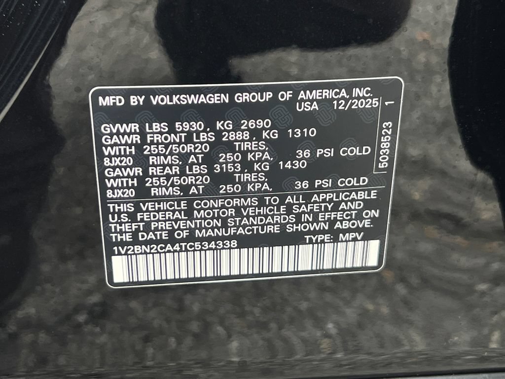 New 2026 Volkswagen Atlas SEL AWD/4WD image 30