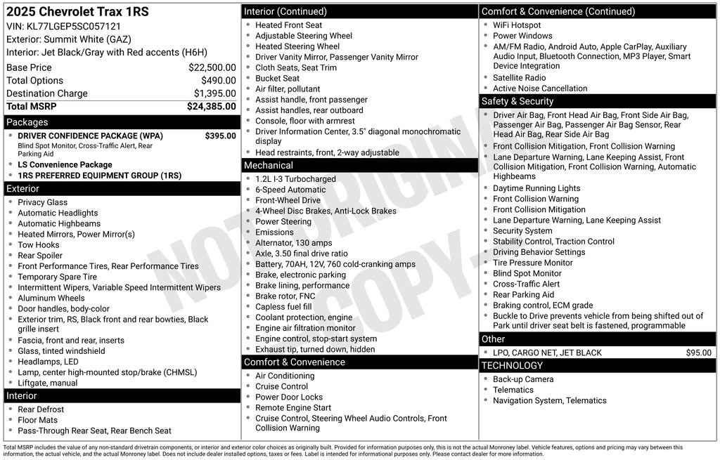 Used 2025 Chevrolet Trax RS w/ Driver Confidence Package image 3